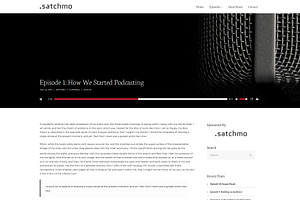 Satchmo Podcast WordPress Theme