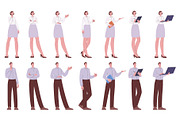 Business characters. Male female, a Finance Illustration by Valerie Bodnar (Thumbnail 1 of 3)