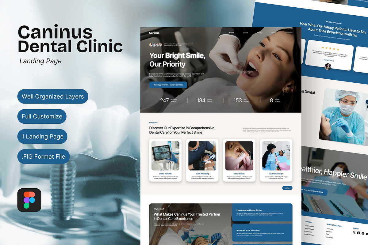 Caninus Landing Page, a Landing Page Template by FIBRINOSÄ (Photo 1 of 6)