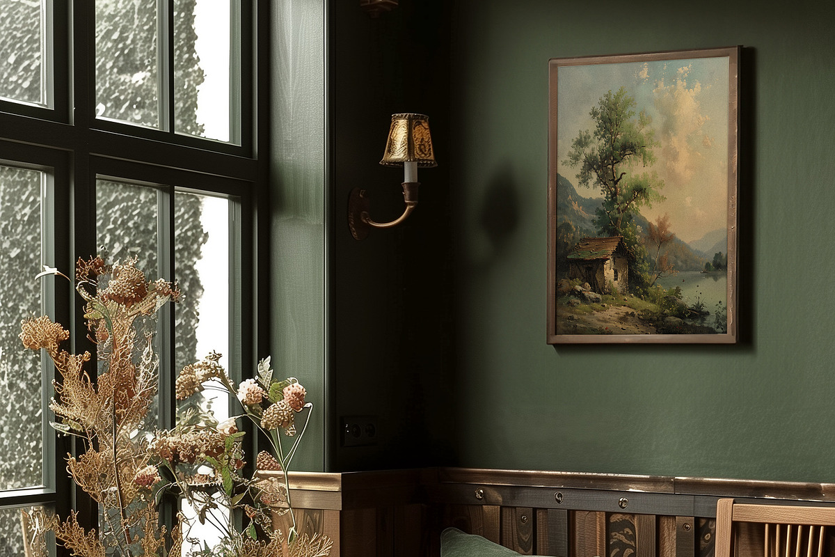 Old oil paintings - Vintage art, a Background Graphic by Pamyatka Shop (Photo 5 of 8)