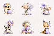 Whimsical Easter Animals Clipart, an Illustration by CreationArt (Thumbnail 6 of 7)