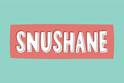 Snushane font, a Sans Serif Font by pizzadudedotdk (Thumbnail 1 of 4)