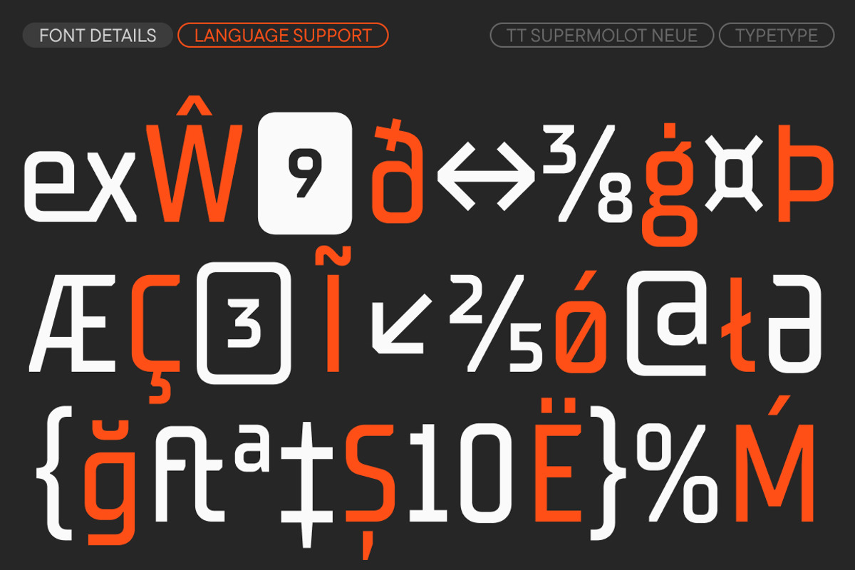 TT Supermolot Neue Condensed, a Sans Serif Font by TypeType (Photo 5 of 6)