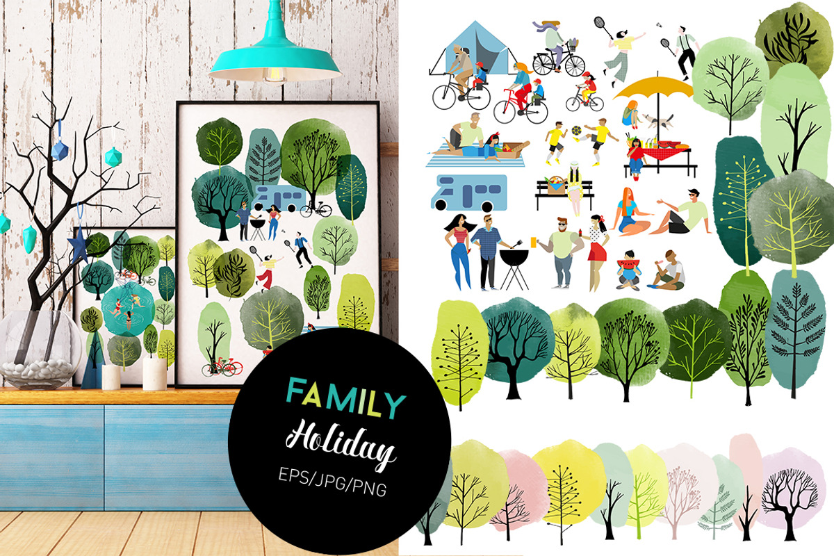 Family Holiday, a Person Illustration by Tatiana Davidova (Photo 1 of 2)