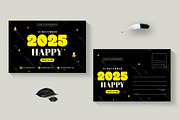 Happy New Post Card design, a Stationery Template by MightyDesign (Thumbnail 1 of 8)