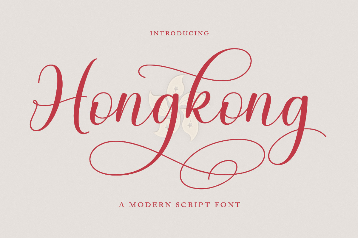 Hongkong Script, a Script Font by Has_rizal (Photo 1 of 8)