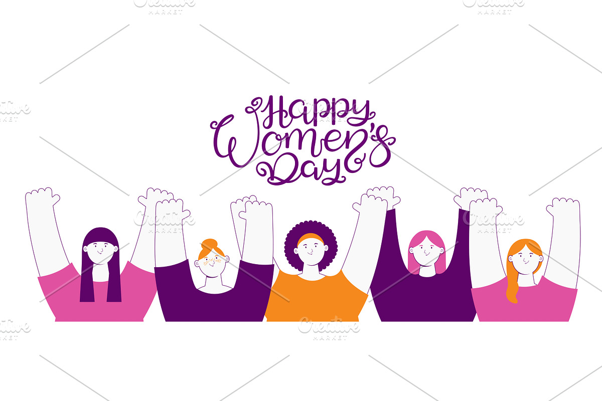 Diverse beautiful happy women, a Person Illustration by sceptical cactus