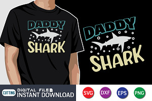 Daddy Shark Svg Design