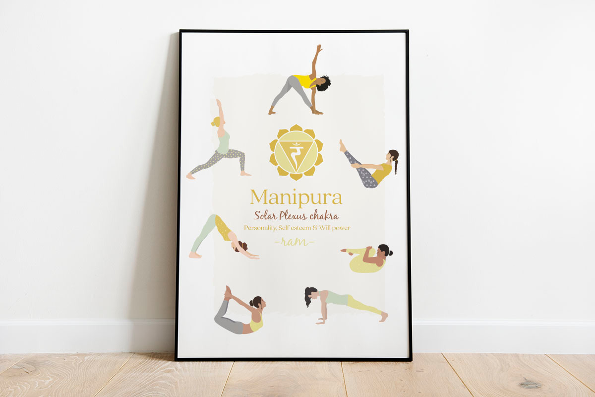 Manipura Chakra Yoga Postures, an Illustration by Sunnyfields (Photo 2 of 5)