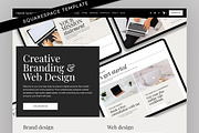 Minimal Portfolio Website, a Squarespace Template by Template Twist Shop (Thumbnail 1 of 10)