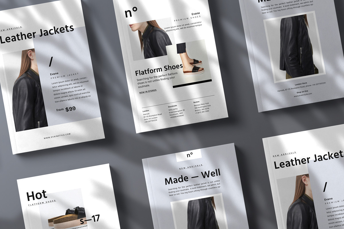 Set of Promo Cards • Éva, a Flyer Template by Nonola (Photo 1 of 9)