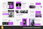 Public Speaker Google Slides, PPoint, a Presentation Template by Fit-tee (Thumbnail 1 of 4)
