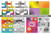 Comic Elements Vector HUGE Set!, an Illustration by FourLeafLover (Thumbnail 8 of 13)
