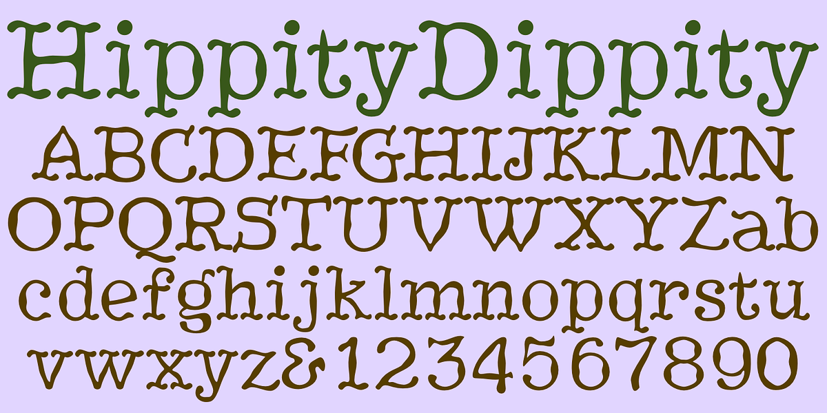 HippityDippity, a Handwritten Font by Ingrimayne Type (Photo 3 of 5)