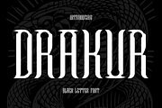 Drakur Black Letter Font, a Font by PutraCetol Studio (Thumbnail 1 of 5)