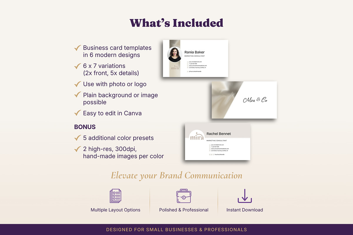 Business Card Templates 6 Designs, a Business Card Template by B2 Studio (Photo 2 of 18)