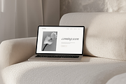 Minimalistic Aesthetic Laptop Mockup, a Mac Mockup by The Ethical Agency (Thumbnail 1 of 3)