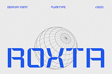 Roxta - Futuristic Font