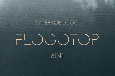 Flogotop - Logo Font 6 in 1, a Sans Serif Font by SMARTFONT