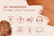 20 Floral Handmade Logo Templates, a Branding & Logo Template by AN Productions (Thumbnail 1 of 8)