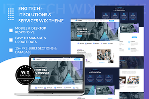 Engitech IT / Tech Company Wix Theme