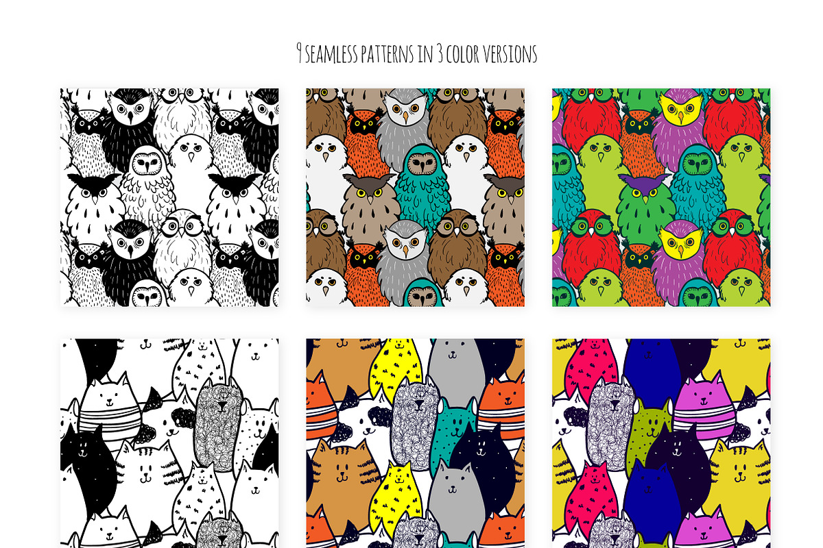 Cute doodle animals set, an Animal Illustration by AnastasiaFears (Photo 3 of 5)