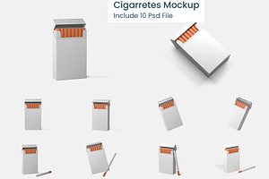 Cigarretes Mockup