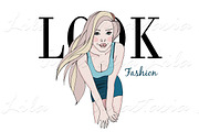 Hand drawing beautiful girl, a Person Illustration by A.Lila (Thumbnail 2 of 3)