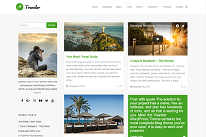 Traveler Photo Blog WordPress Theme