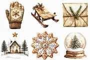 Aesthetic Christmas Clipart, an Illustration by Craft Nest (Thumbnail 3 of 6)