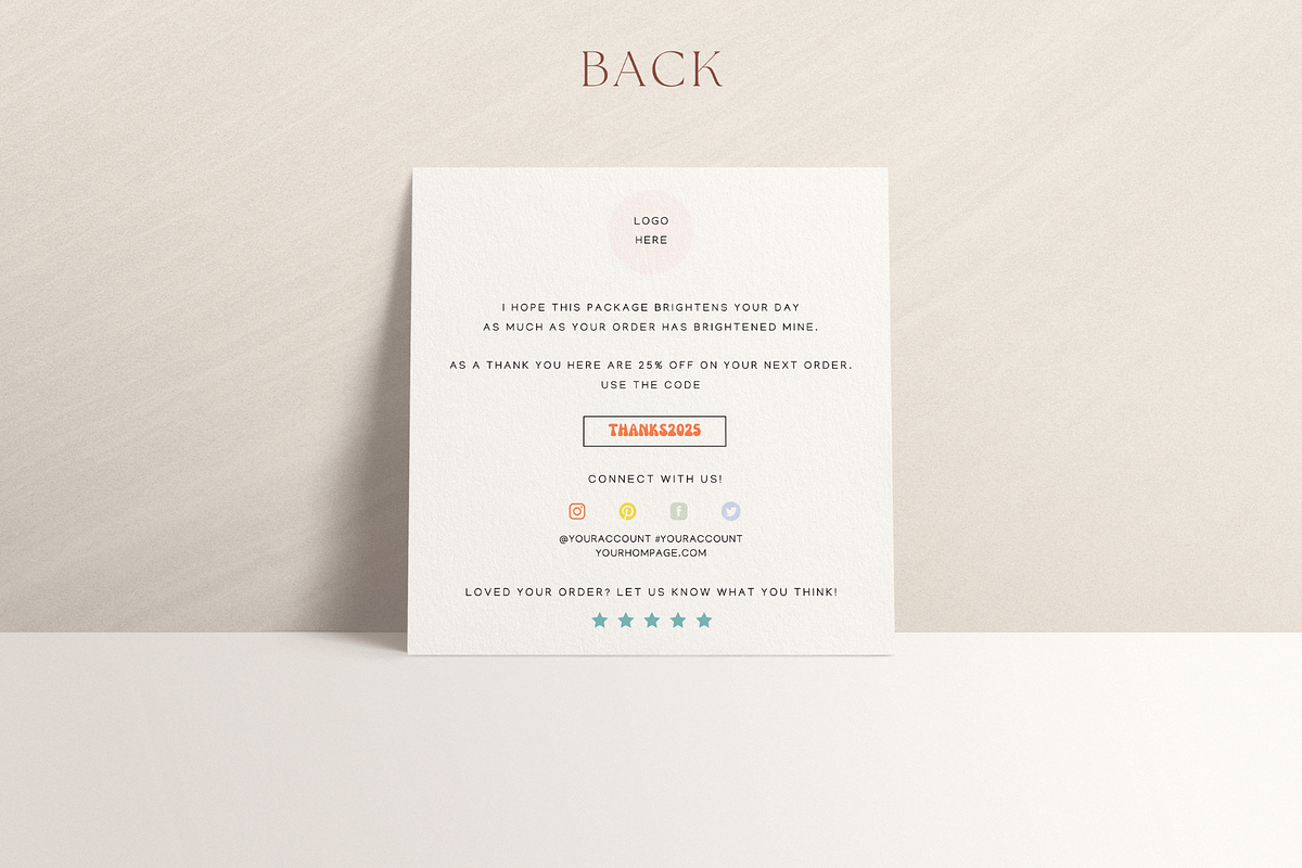 Retro Thank you card Canva template, a Flyer Template by Hellohastore (Photo 3 of 9)