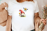 Spring Gnome Sublimation Clipart, a Seasonal Illustration by DreamArtGraphic (Thumbnail 5 of 5)