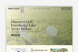 Golf Club WordPress Theme, a WordPress Template by Your Theme Shop