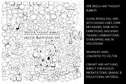 Speech & thought bubbles - vector, a Work Illustration by Renée from Studio neetje (Thumbnail 2 of 4)