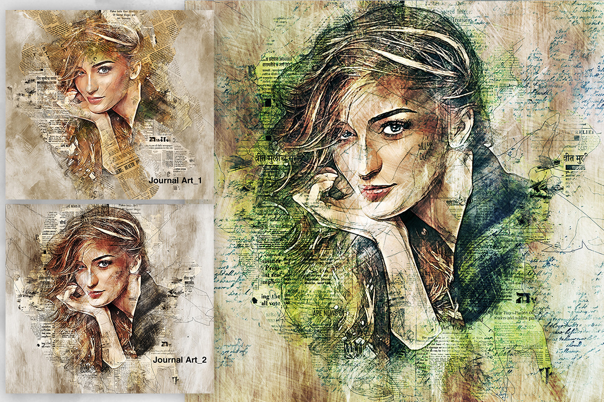 Journal Art Photoshop Action, an Action Add-On by GorynArt (Photo 3 of 17)