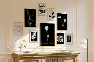 FLORAL ART PRINTS GALLERY. A4 POSTER