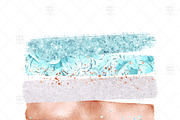 Copper Blue Summer Brush Strokes, an Illustration by Frou Fou Craft (Thumbnail 2 of 3)