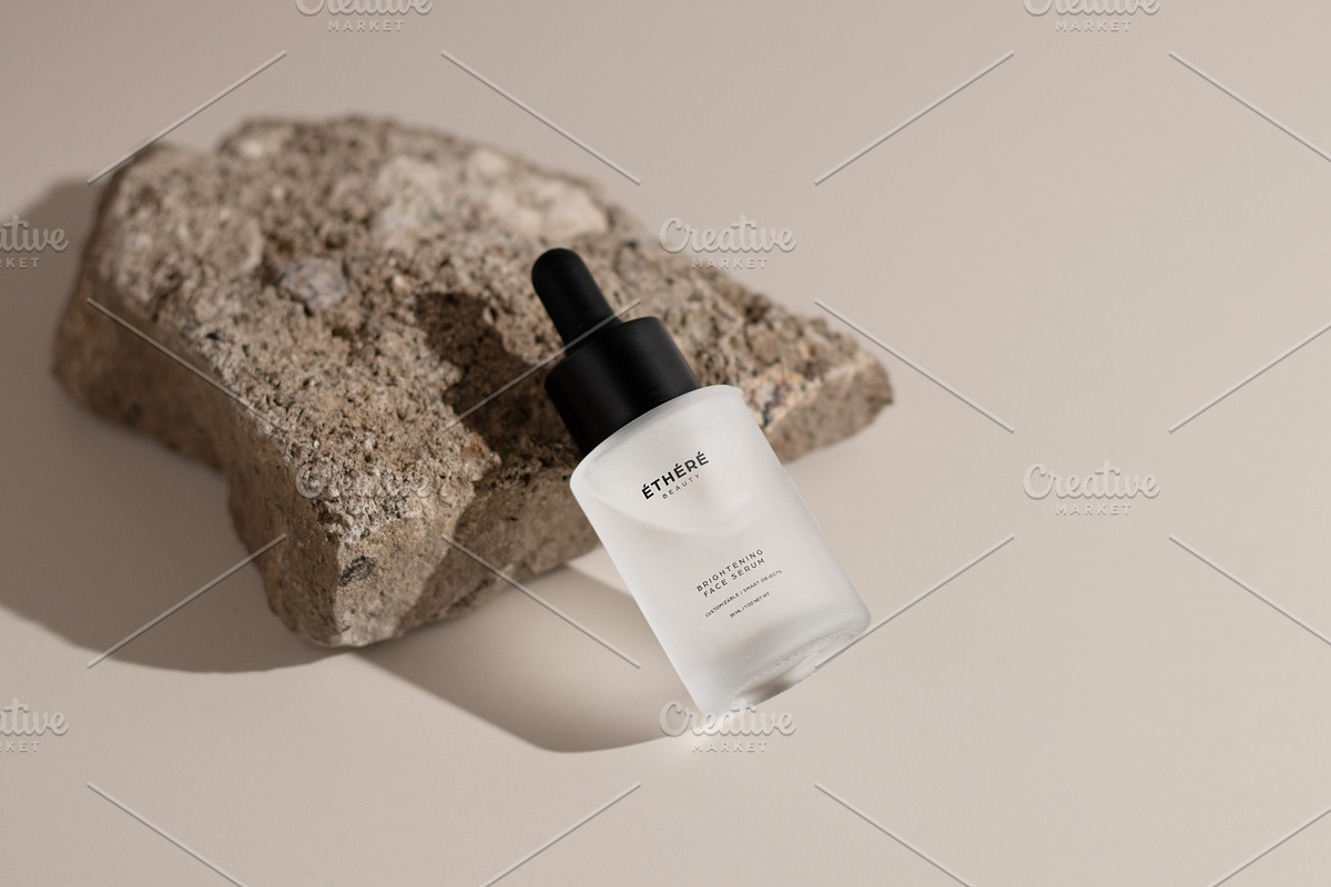Frosted Dropper Bottle Mockup, a Packaging Mockup by Wildfield Studio (Photo 15 of 15)
