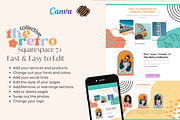 Squarespace 7.1 Theme: Retro, a Landing Page Template by tinathetinybeana (Thumbnail 4 of 8)