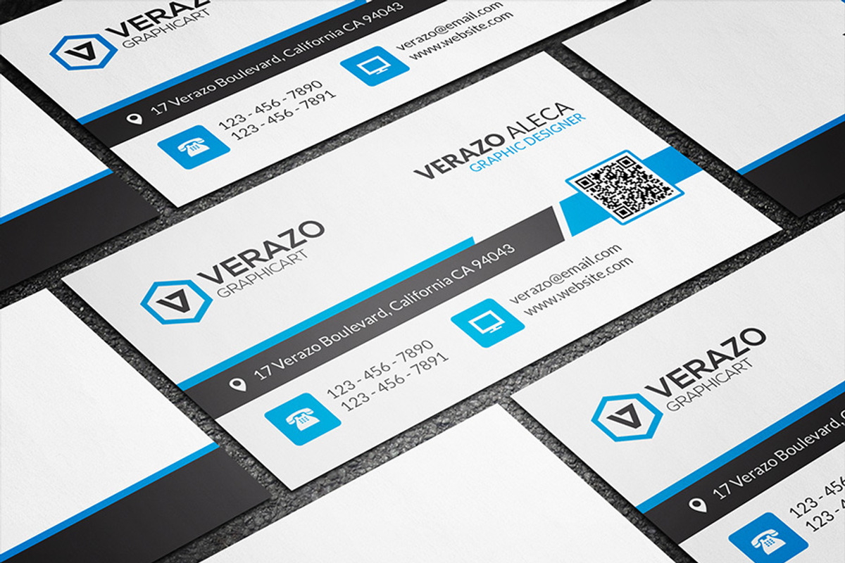 Creative Corporate Business Card, a Business Card Template by Verazo (Photo 1 of 3)