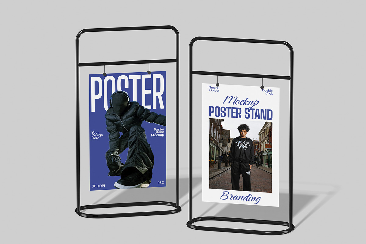Poster Stand Mockup, an Advertising Mockup by Unerispace (Photo 5 of 5)