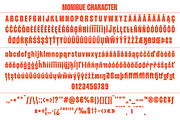 Monigue - Condensed Sans Serif Font, a Sans Serif Font by Zarma Type (Thumbnail 10 of 11)