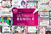 Procreate Ultimate Bundle, a Brush Add-On by RadekBroz (Thumbnail 1 of 11)