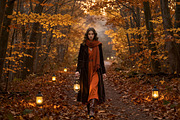 30 Autumn Bokeh Digital Backdrops, a Background Graphic by 3Motional (Thumbnail 14 of 18)