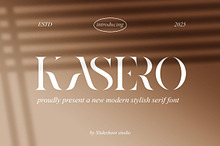 Kasero || Stencil Serif Font