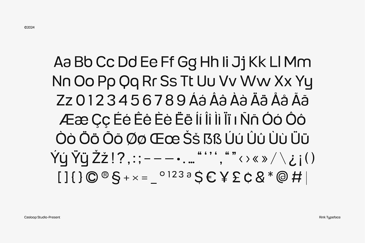 Rink - Geometric Sans 9 Fonts, a Sans Serif Font by Casloop Studio (Photo 7 of 9)