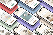 3D iPhone Presentation Mock-Up 15, an iPhone Mockup by Graphicsworld125 (Thumbnail 1 of 7)
