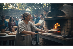 Smiling older woman with a headscarf, a Person Photo by Igor Tichonow