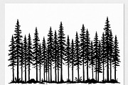 Majestic Pine Trees SVG, a Finance Illustration by Amazin_art (Thumbnail 3 of 32)