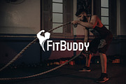 FitBuddy / Gym Logo Template Design, a Branding & Logo Template by DesignBox (Thumbnail 2 of 4)